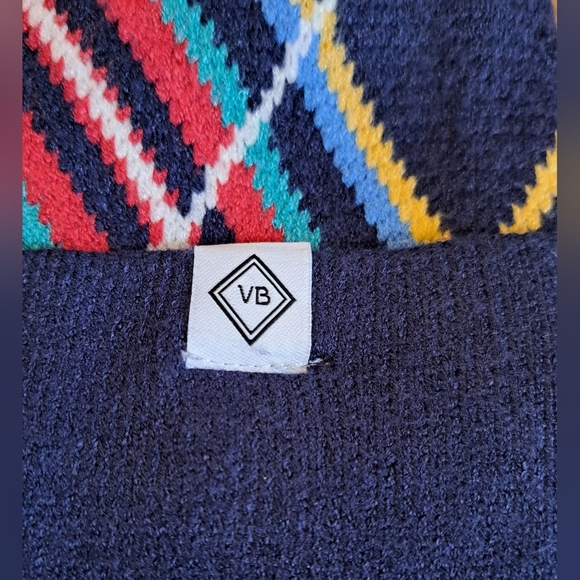 NWOT Vera Bradley Navy Soft Comfy Casual Winter Warm Beanie Hat Cap w/ PomPom - Picture 4 of 6